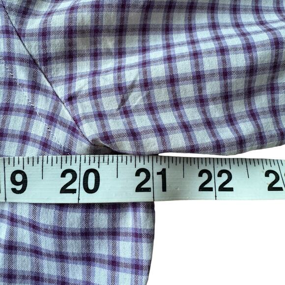 Tom Ford Purple Plaid Button Front Shirt - Picture 8 of 10